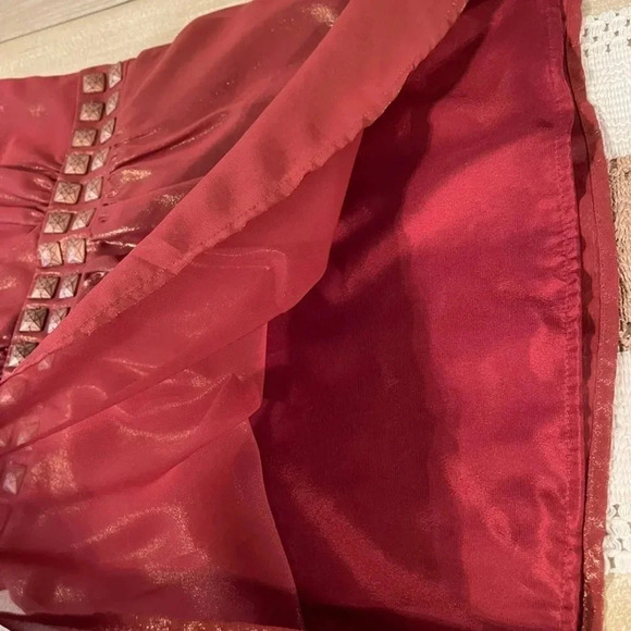 Express Women’s sleeveless tank top with a shimmery Iridescent fabric. - Picture 5 of 10